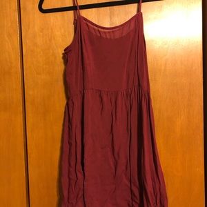 Maroon tank top dress